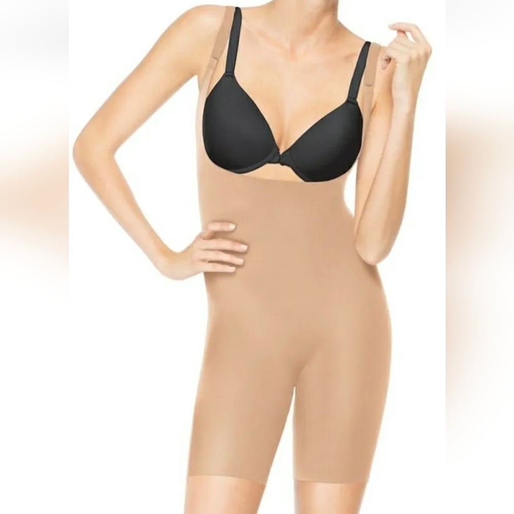 Spanx Serums Open Bust body suit Shapewear XL